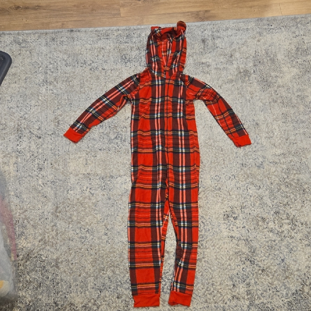 Angelina Red Plaid Kids Jammies